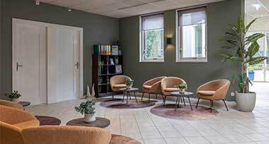 Loungeruimte van Fletcher Hotel-Restaurant Mooi Veluwe